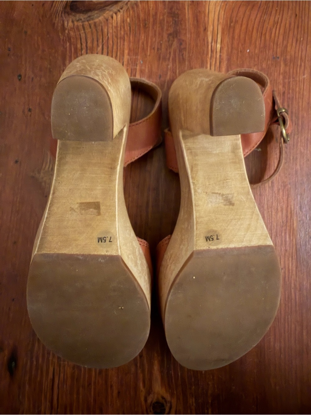 Madewell Brown Leather Platform Sandal with Ankle Strap - Picture 6 of 6